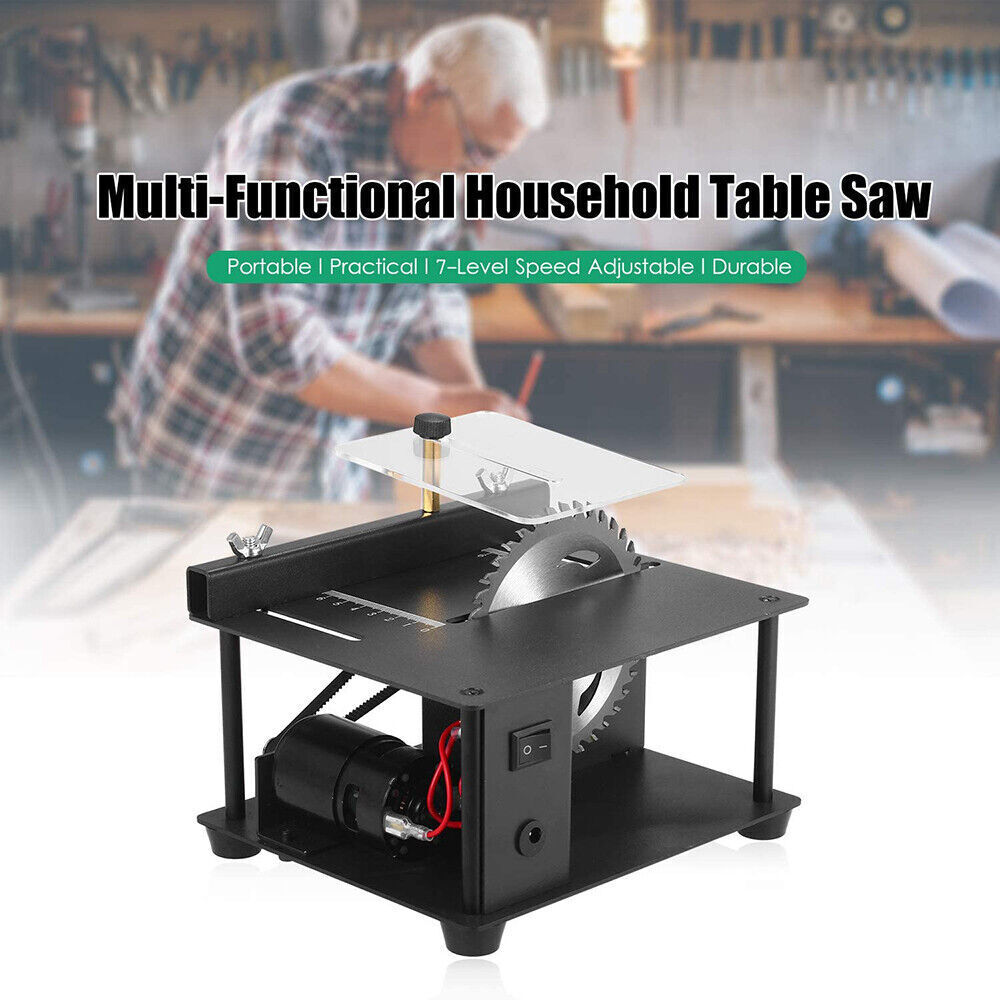 Mini Table Saw Woodworking Cutting Tool Polish Machine Bench Saw Multifunctional