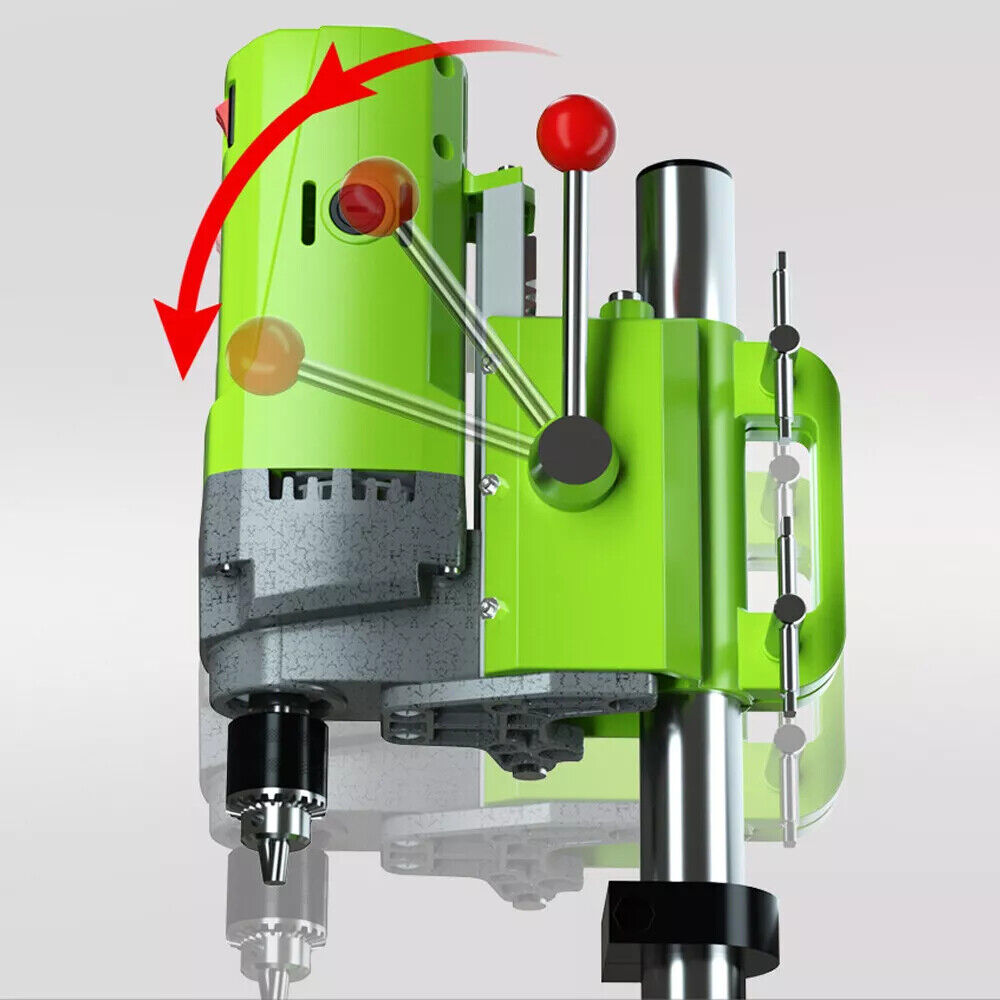 5 Speed Pillar Bench Drill Press Stand Home Mini Drill Adjustable Height 710W
