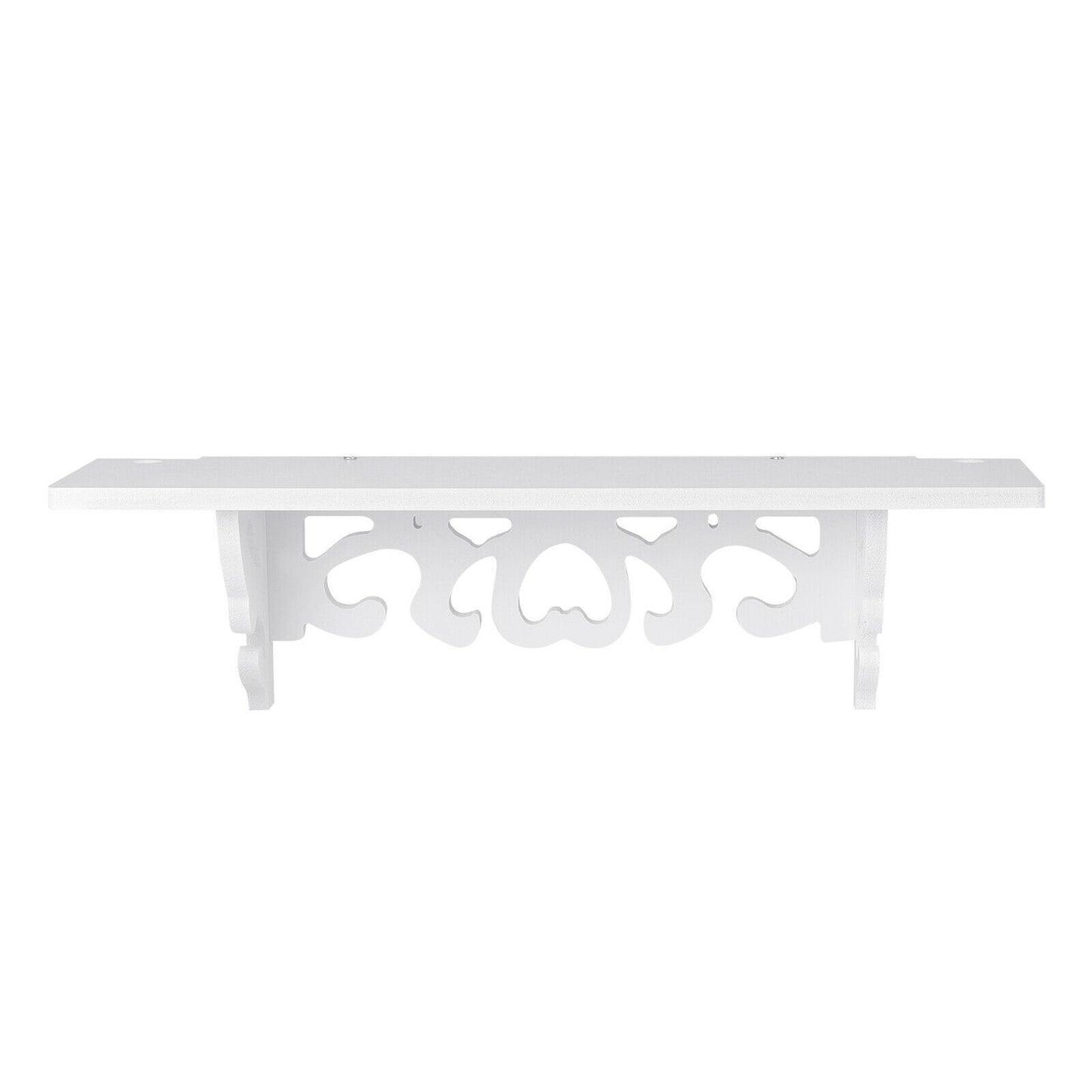 Pack of 3 Floating White Corner Shelf Shelves Wooden Wall Storage Unit Bedroom
