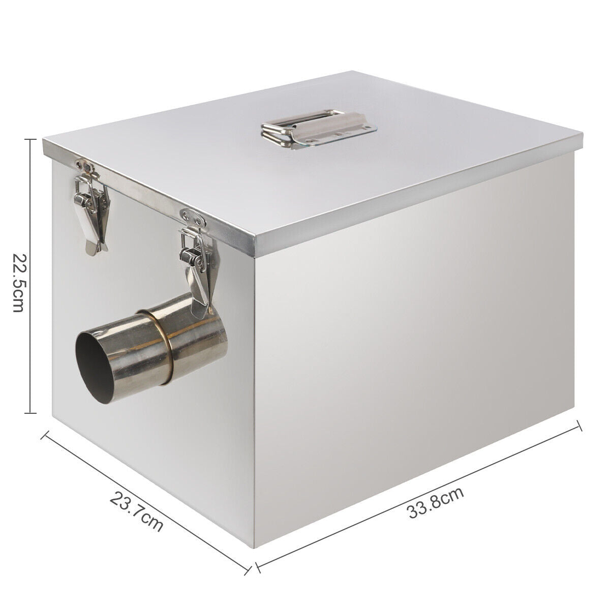 Commercial Grease Trap Waste Water Oil Fat Filter 4KG Stainless Steel Restaurant