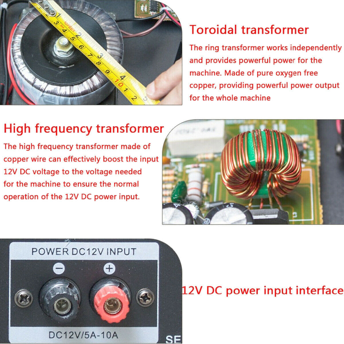 2000W Digital Power Amplifier Bluetooth Stereo HiFi Audio 2CH USB SD FM Car Home