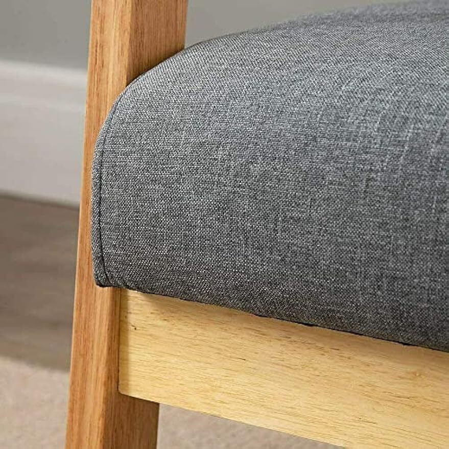 2-Seater Sofa with Sturdy Wood Frame Linen Fabric Living Room Armchair Couches