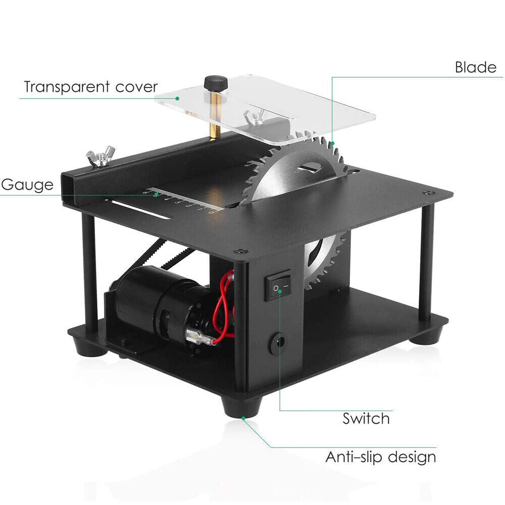 Mini Table Saw Woodworking Cutting Tool Polish Machine Bench Saw Multifunctional
