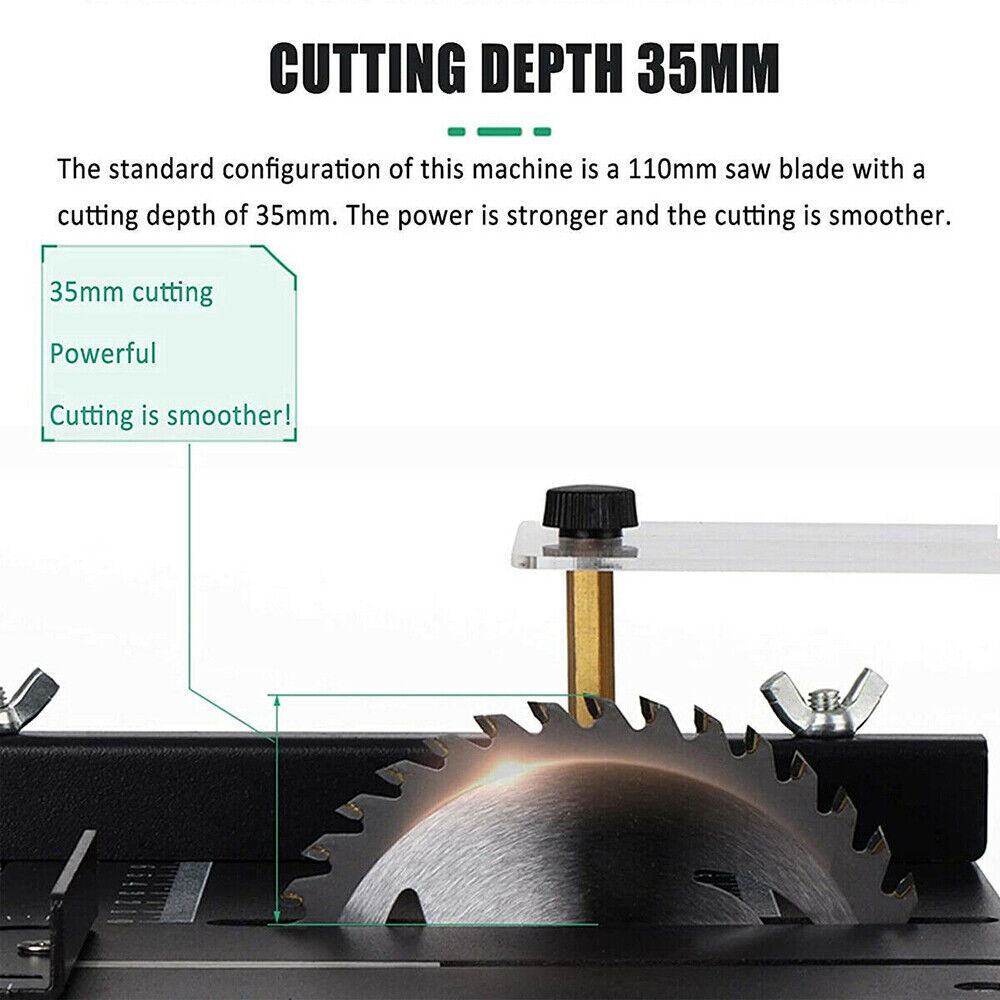 Mini Table Saw Woodworking Cutting Tool Polish Machine Bench Saw Multifunctional