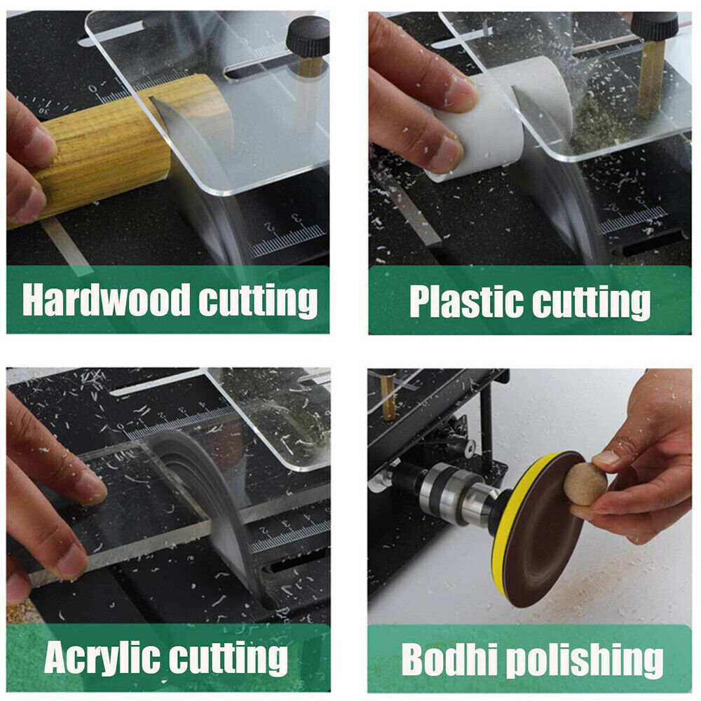 Mini Table Saw Woodworking Cutting Tool Polish Machine Bench Saw Multifunctional
