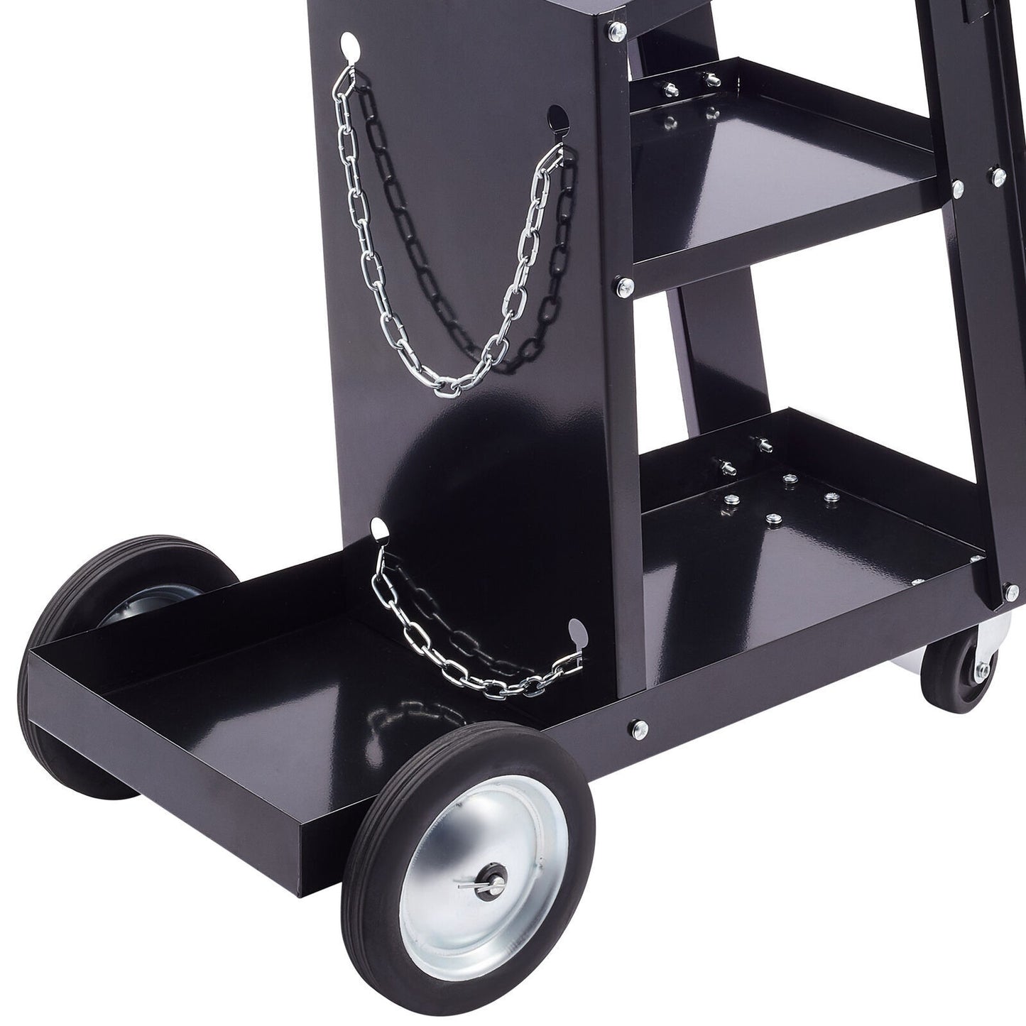 3 Tier Welding Cart Trolley Chains Plasma Cutter Mig Arc Tig Welder 80kg Storage
