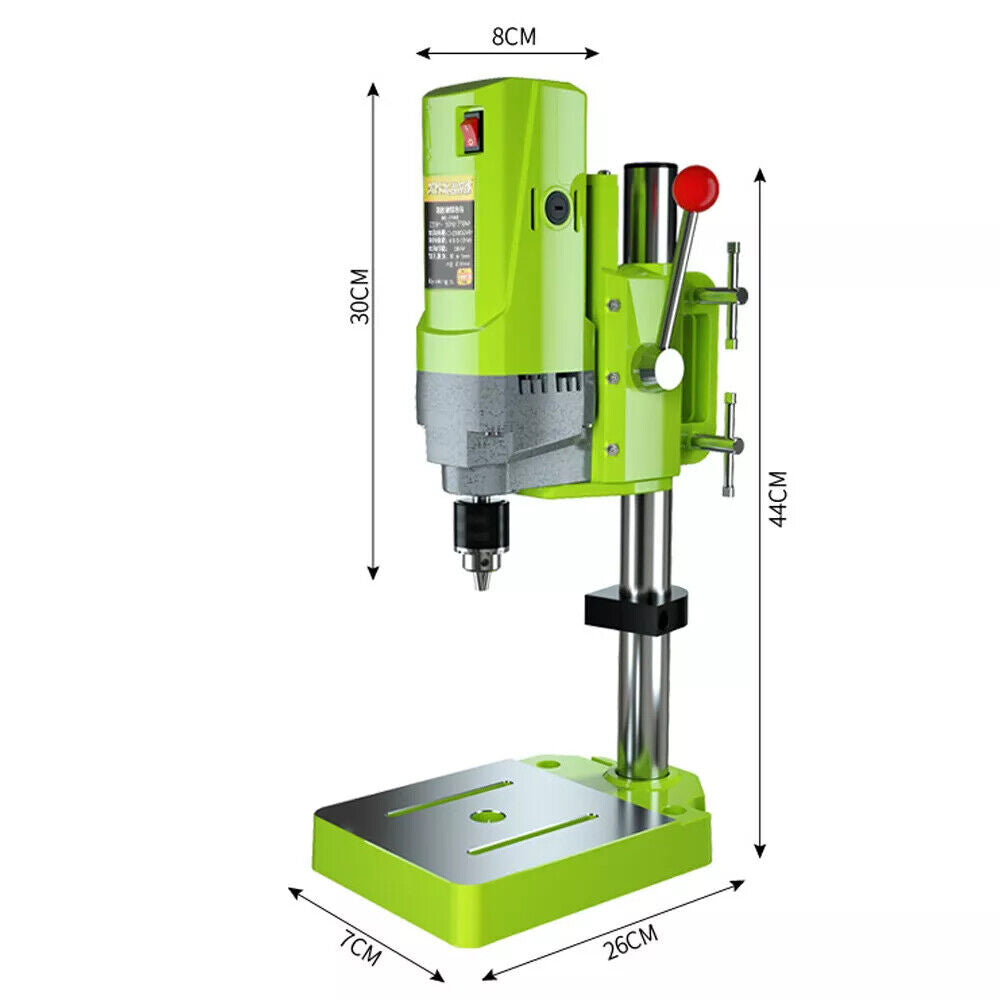 5 Speed Pillar Bench Drill Press Stand Home Mini Drill Adjustable Height 710W