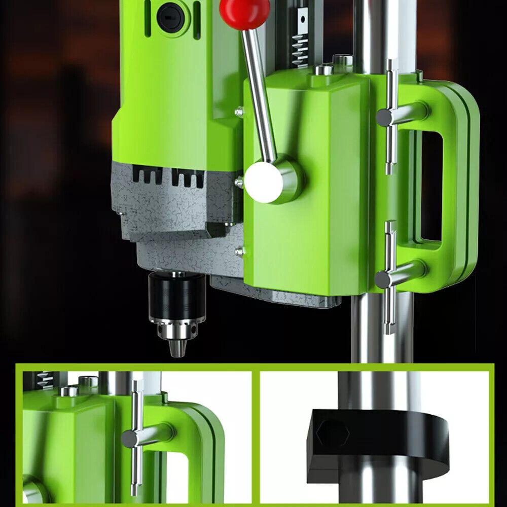 5 Speed Pillar Bench Drill Press Stand Home Mini Drill Adjustable Height 710W