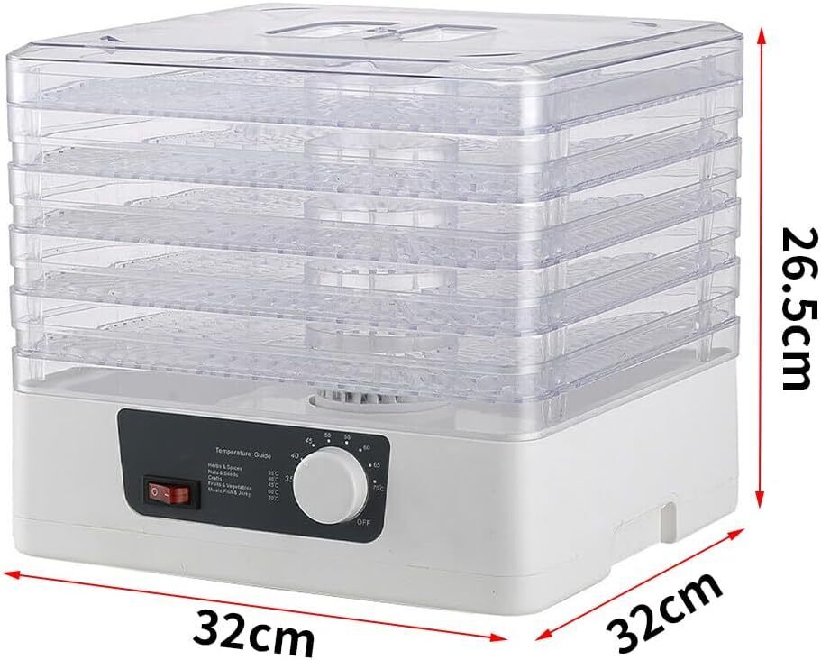 5 Tier Food Dehydrator, 350W Muti-Food Dryer w/ Adjustable Temperature
