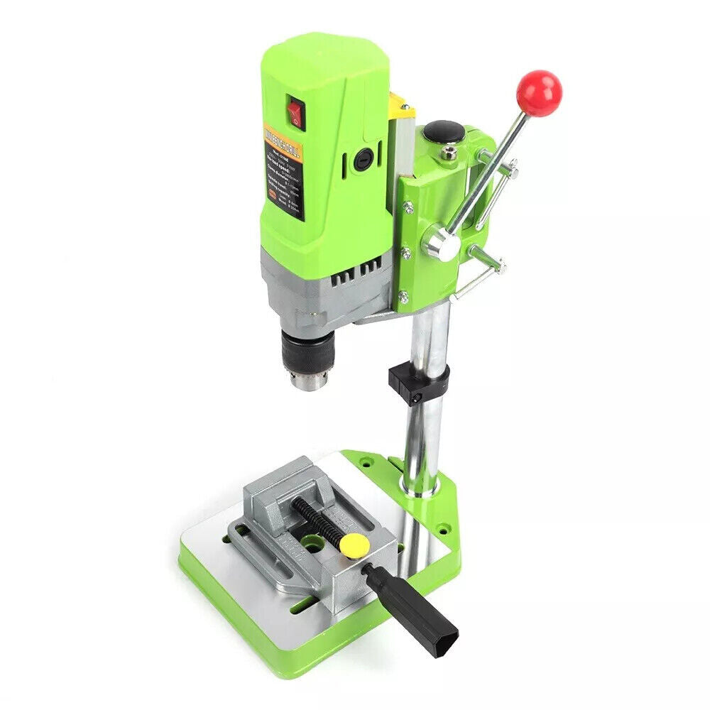5 Speed Pillar Bench Drill Press Stand Home Mini Drill Adjustable Height 710W