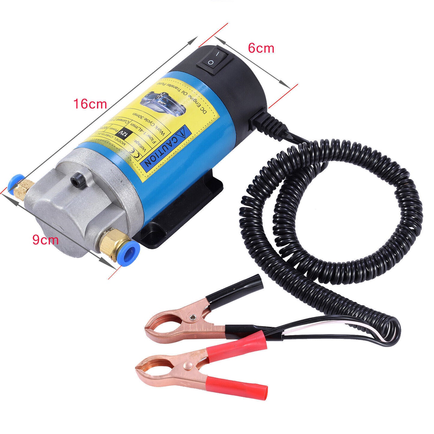 Oil Pump Diesel Fuel Fluid Extractor Electric Transfer Pump 100W 12V