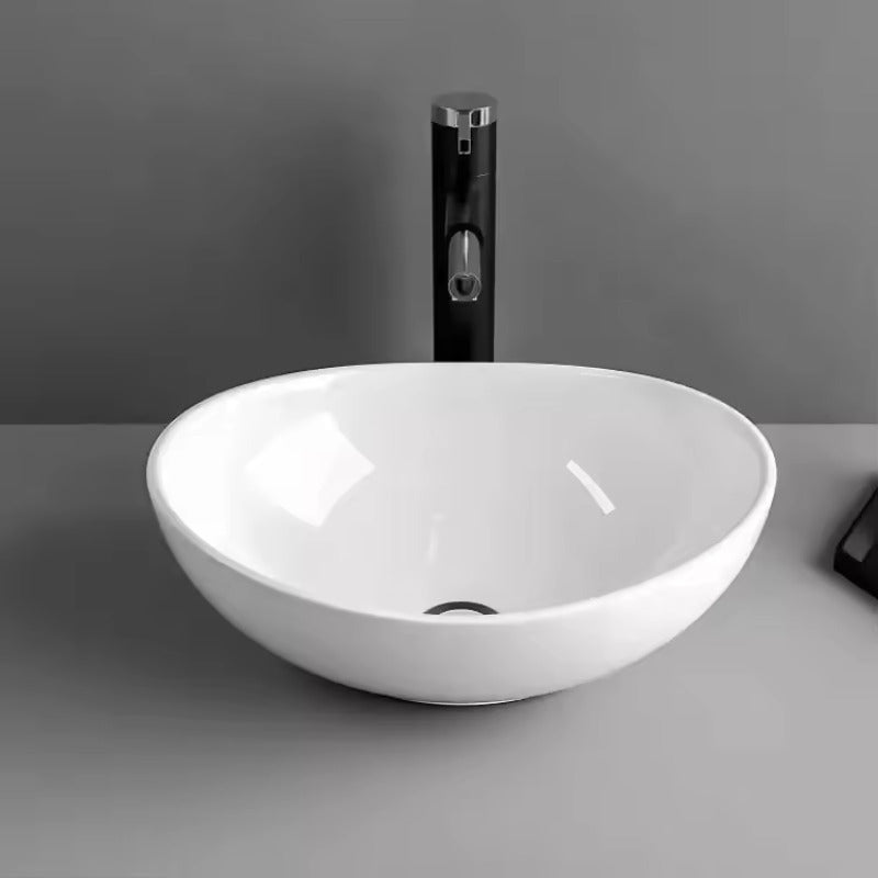Elegant and Contemporary Vanity Basin for Round Oval Countertops