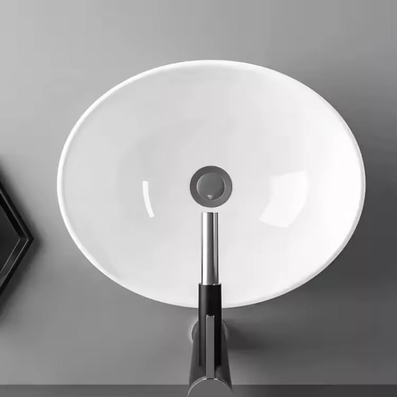 Elegant and Contemporary Vanity Basin for Round Oval Countertops