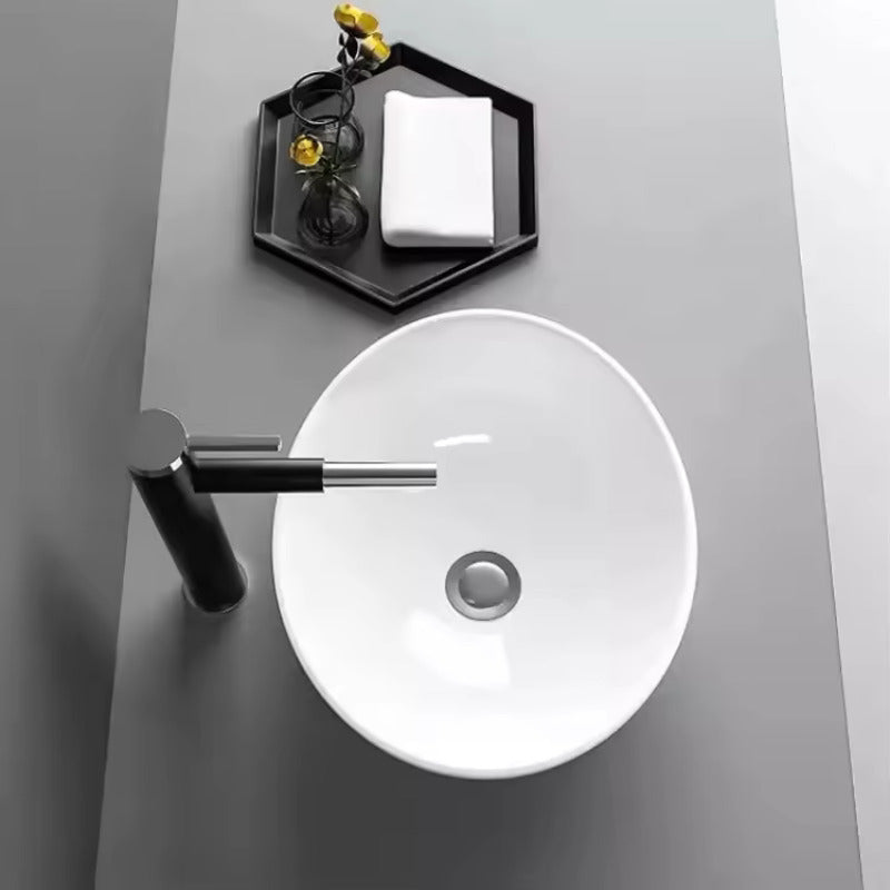Elegant and Contemporary Vanity Basin for Round Oval Countertops