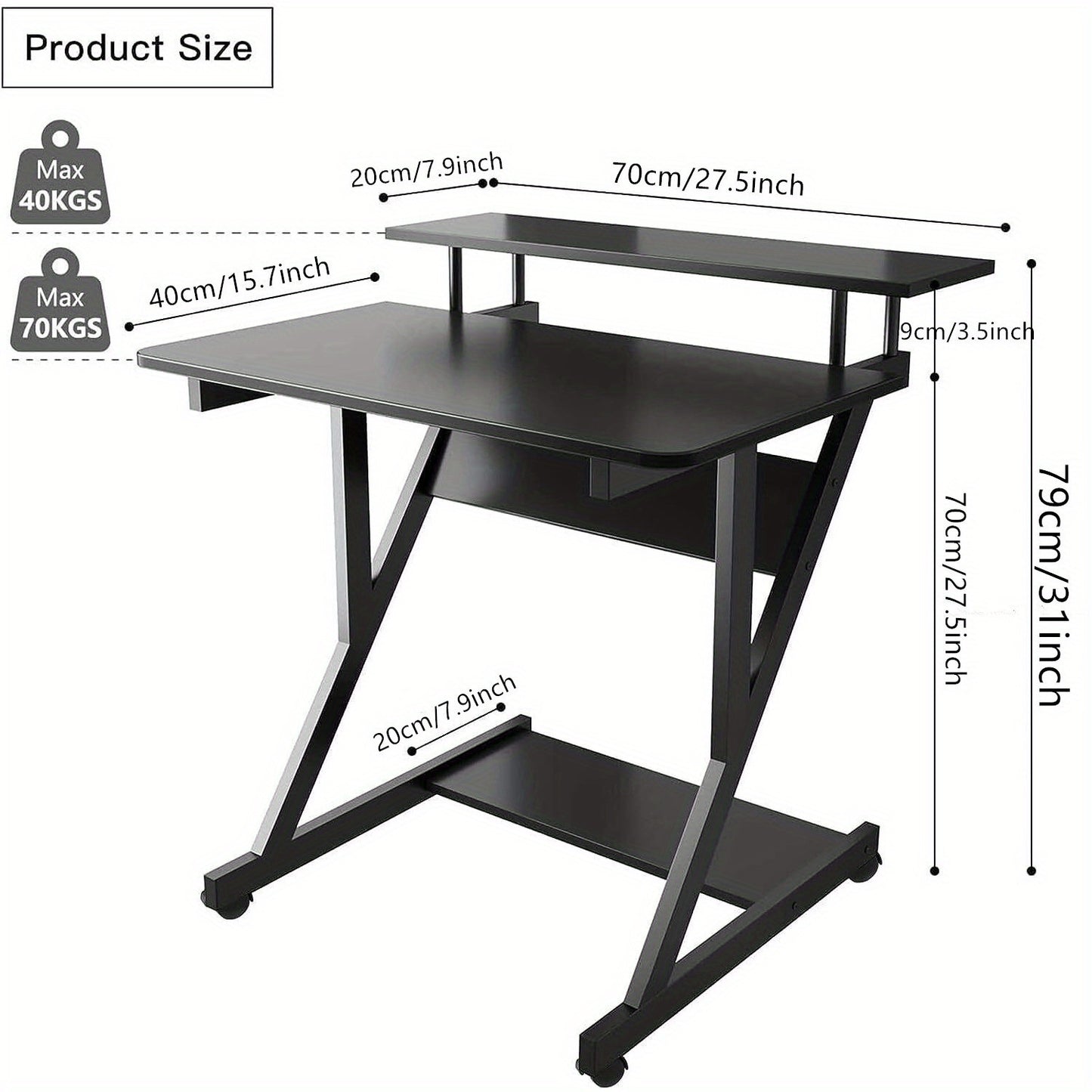 Computer Table Laptop Table Small Desk Home Office Table Notebook Table