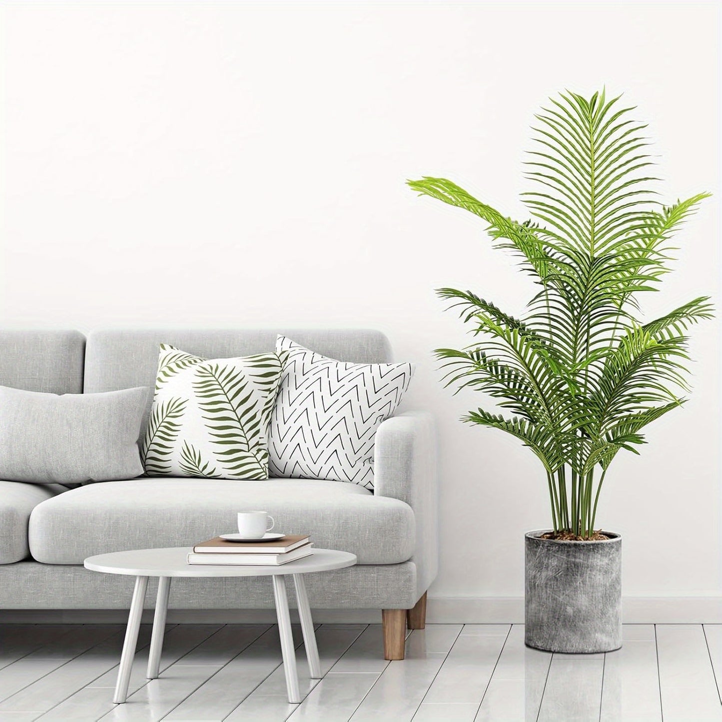 Artificial Tree Tall Faux Silk Plant with Lifelike Leaves Fake Tree for Home Office Indoor Decor