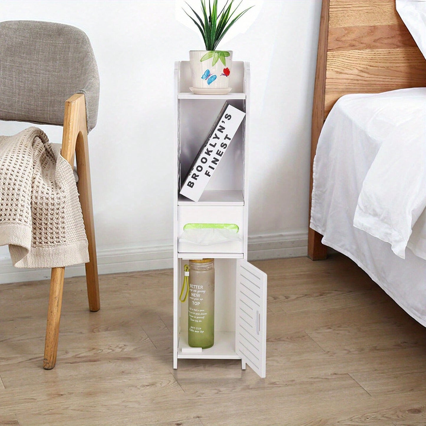 4 Tier Bathroom Shelf Cupboard Bath Bedroom Storage Holder Rack Organizer