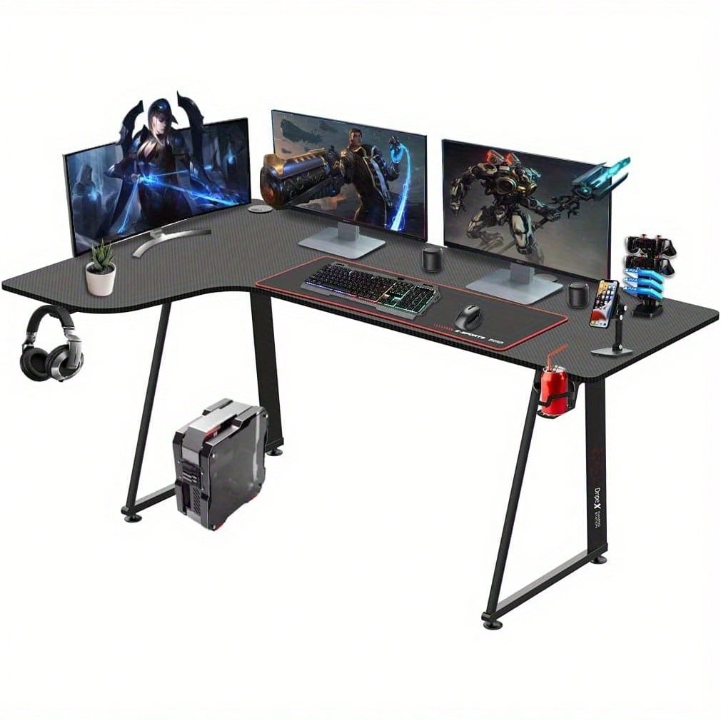 160CM Gaming Tisch Computer Tisch Schreibtisch Ergonomischer PC Tisch Arbeitstisch