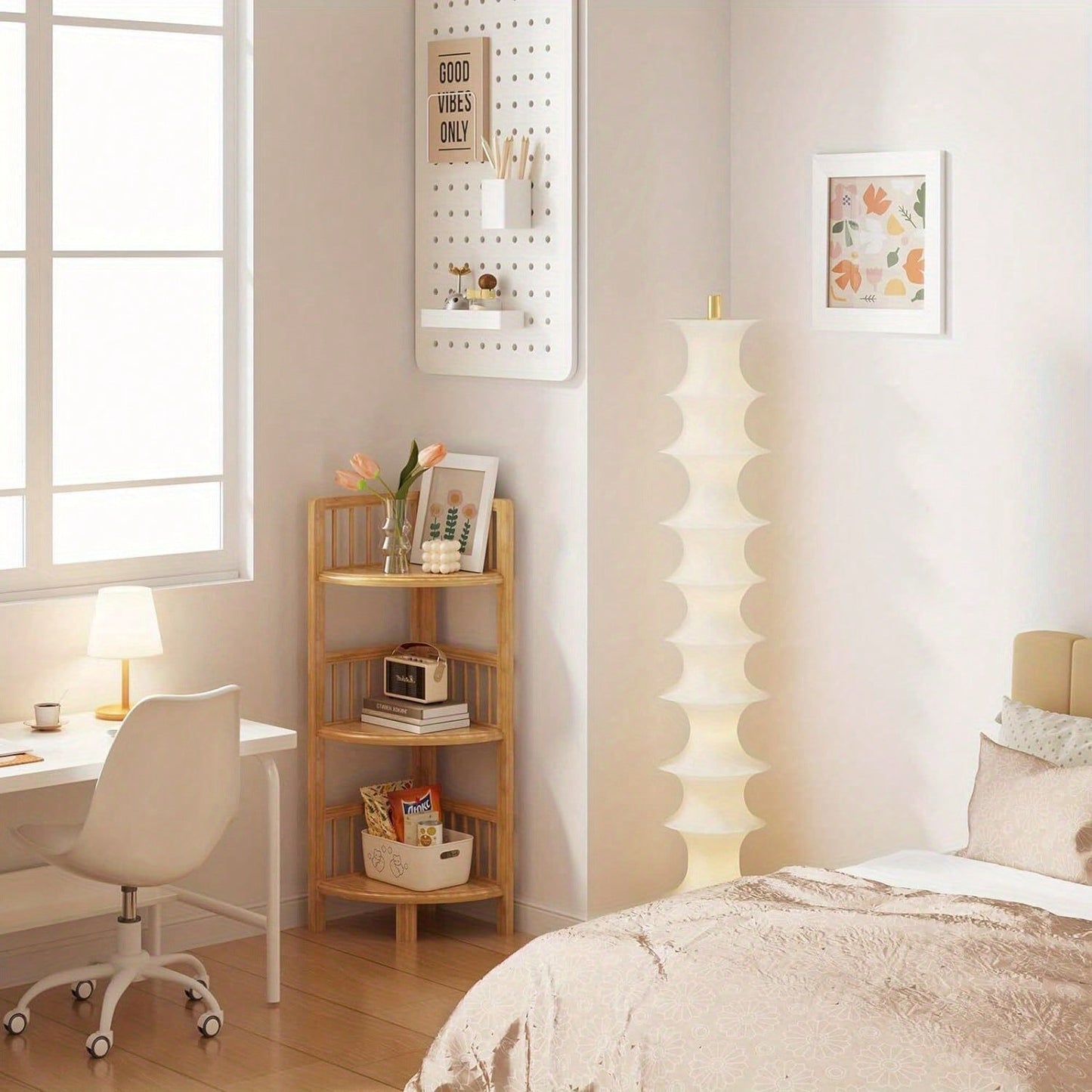 3/4/5 Tier Corner Shelf Book Shelf Bathroom Furniture Stand Shelf Kitchen Shelf Bathroom Shelf