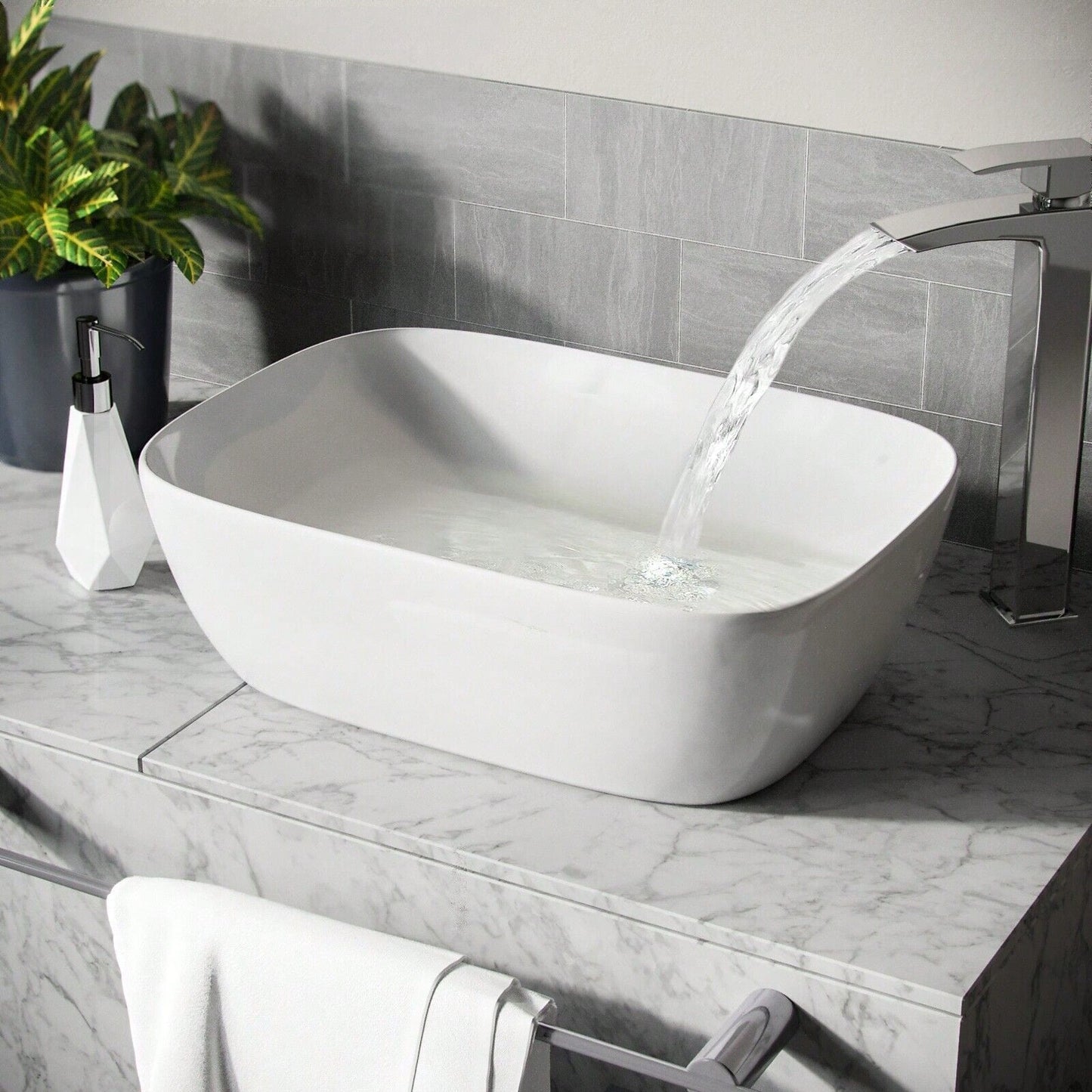 Wash Basin Counter Top Bathroom Washroom Cloakroom Wash Bowl Sink