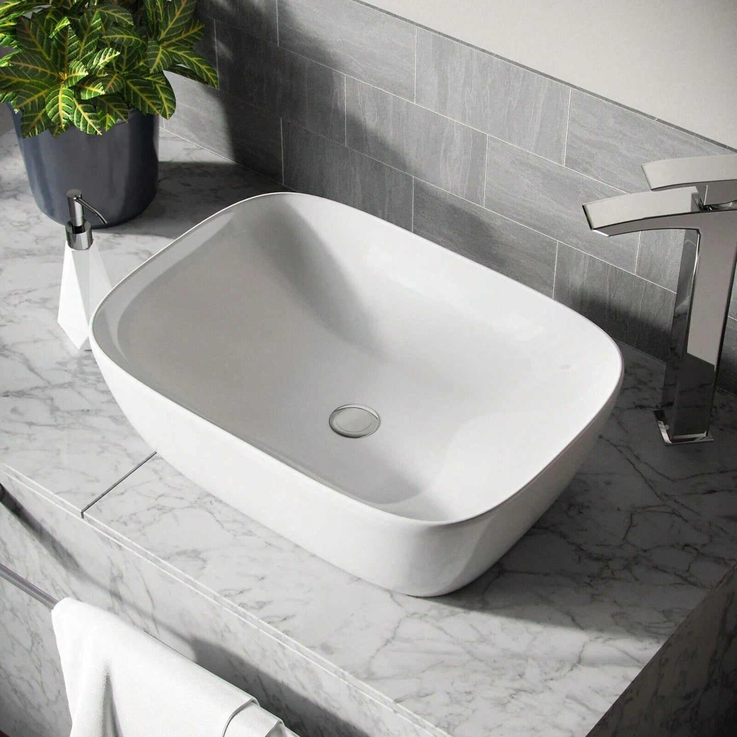 Wash Basin Counter Top Bathroom Washroom Cloakroom Wash Bowl Sink