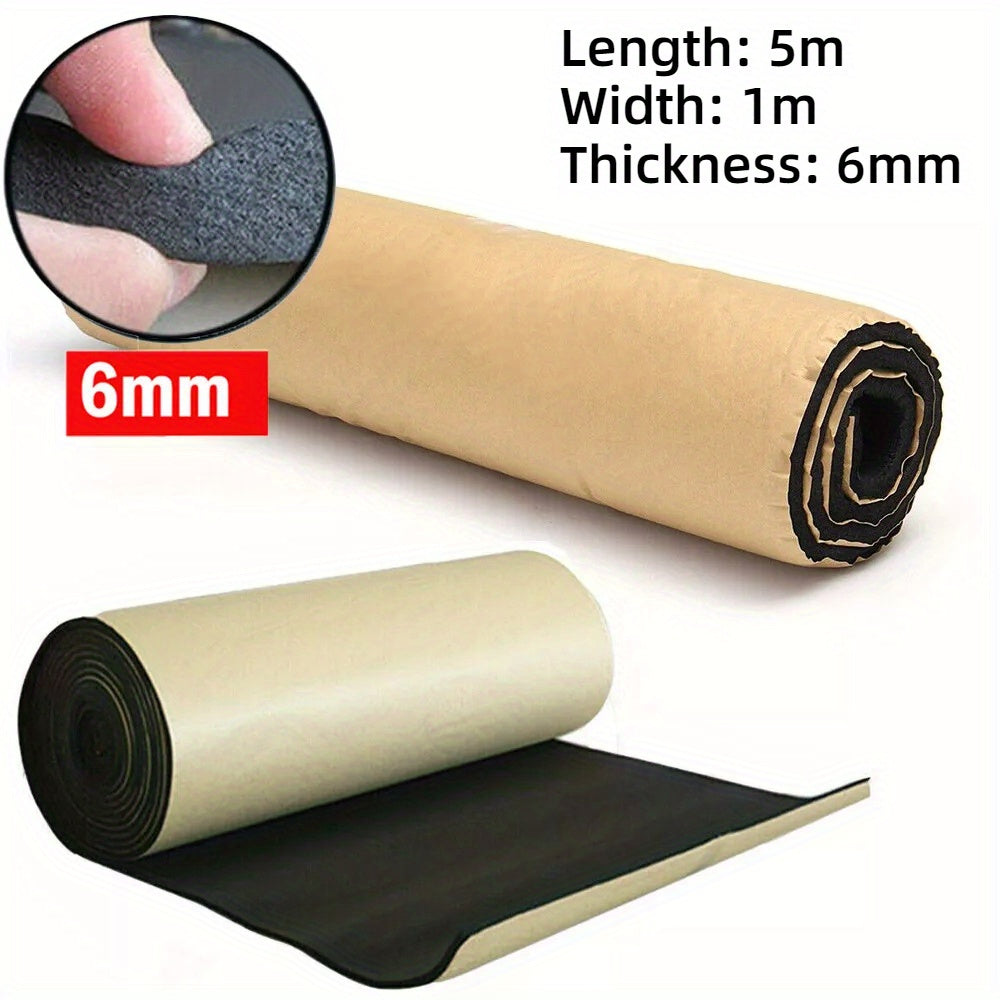 5m Self Adhesive Rubber Soundproof Cotton Car Sound Insulation Cotton, Door Sound Insulation Cotton, Hood Heat Insulation and Sound Insulation Cotton, Door Gap Sealing Strip
