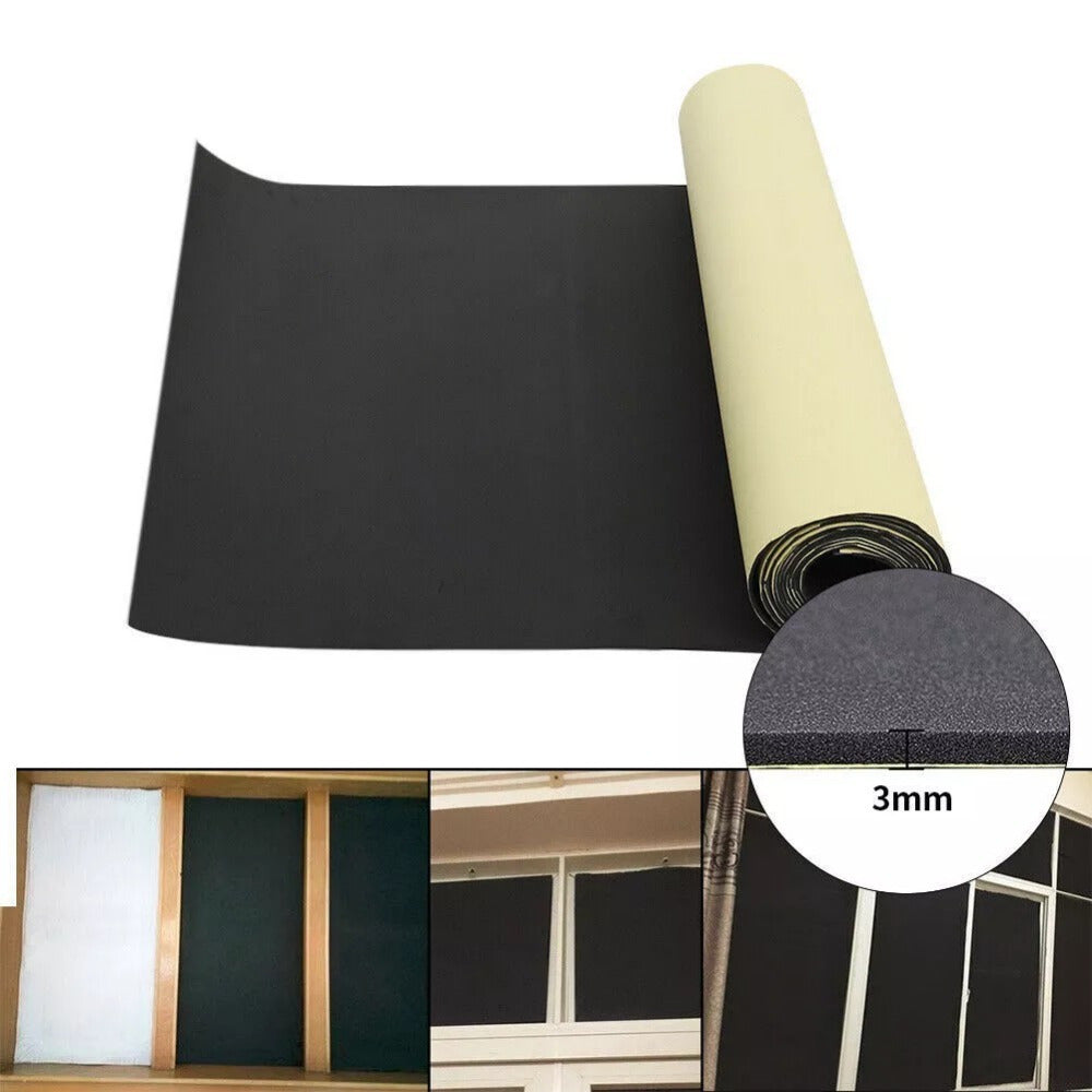5m Self Adhesive Rubber Soundproof Cotton Car Sound Insulation Cotton, Door Sound Insulation Cotton, Hood Heat Insulation and Sound Insulation Cotton, Door Gap Sealing Strip