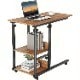 Height Adjustable Rolling Laptop Desk Cart Overbed Hospital Table Bed Side Stand