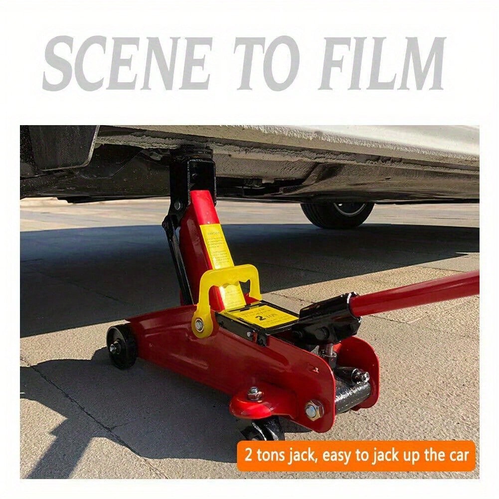 2 Tonne Low Profile Trolley Jack Hydraulic Lift Heavy Duty Car Floor Tool RED