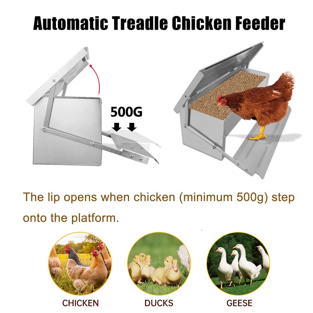 5KG Automatic Chicken Feeder Duck Feeder Rat Proof