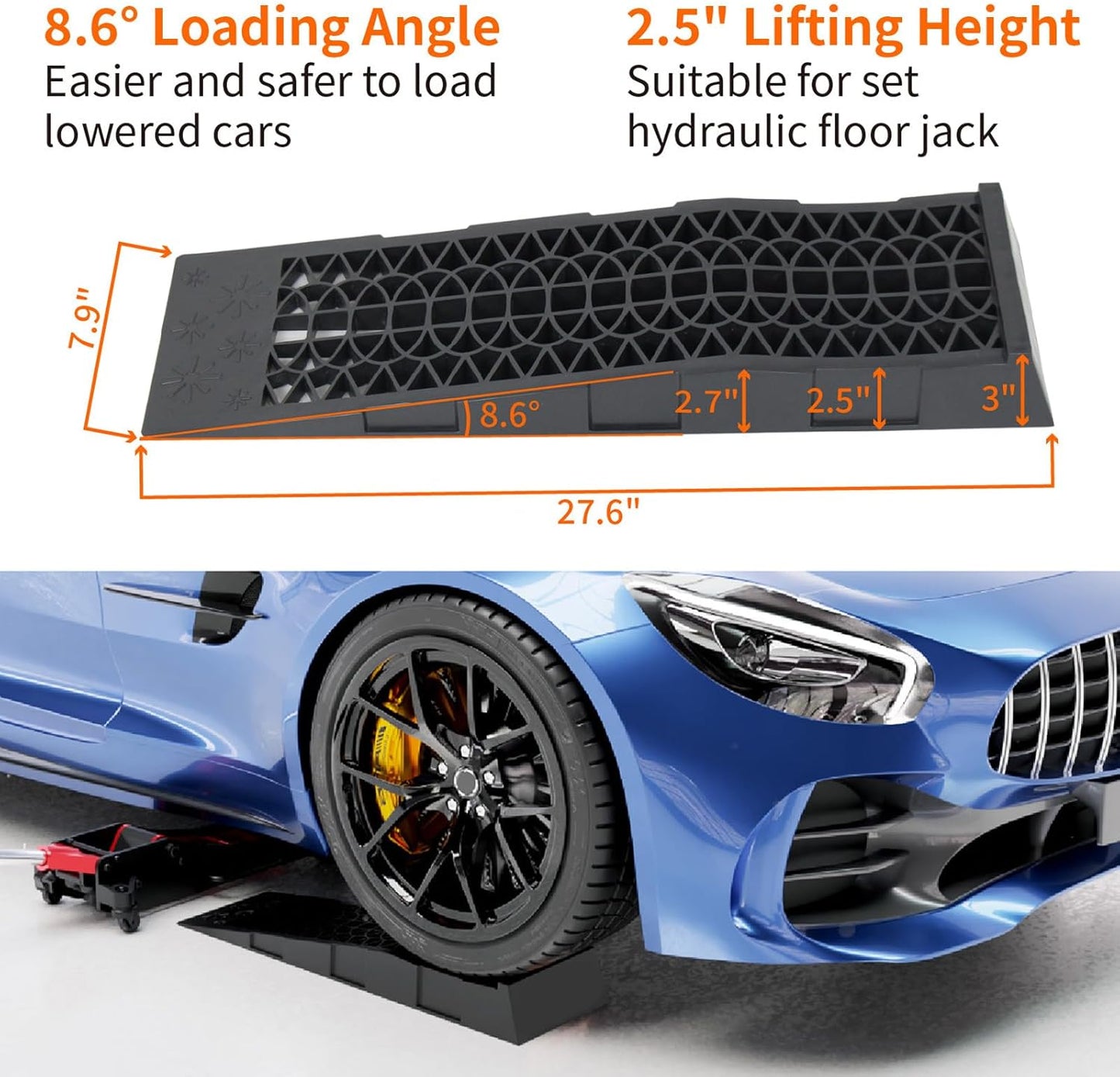 Set of 2 Car Ramp Low Rise