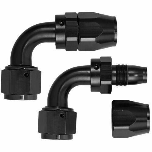 AN6 6AN Fitting Nylon Stainless Steel Braided Fuel Hose End Adapter Oil Line 5M