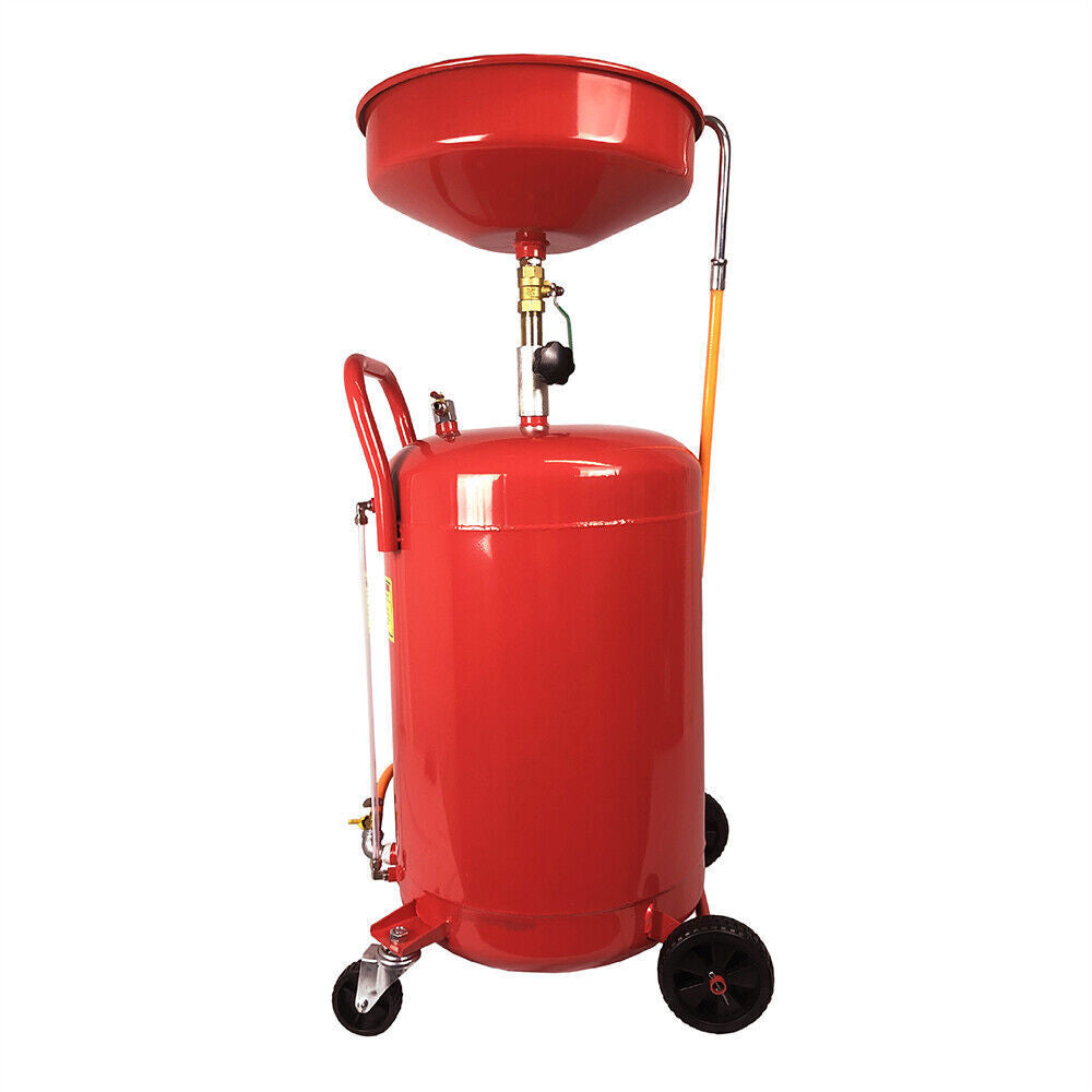 Waste Oil Drain Tank 18 Gallon Air Operated Drainer Oil Change Fuel Transfer UK