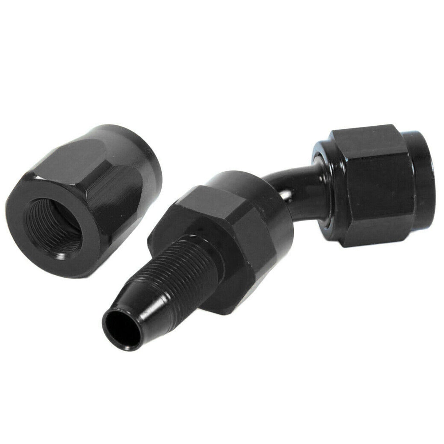 AN6 6AN Fitting Nylon Stainless Steel Braided Fuel Hose End Adapter Oil Line 5M