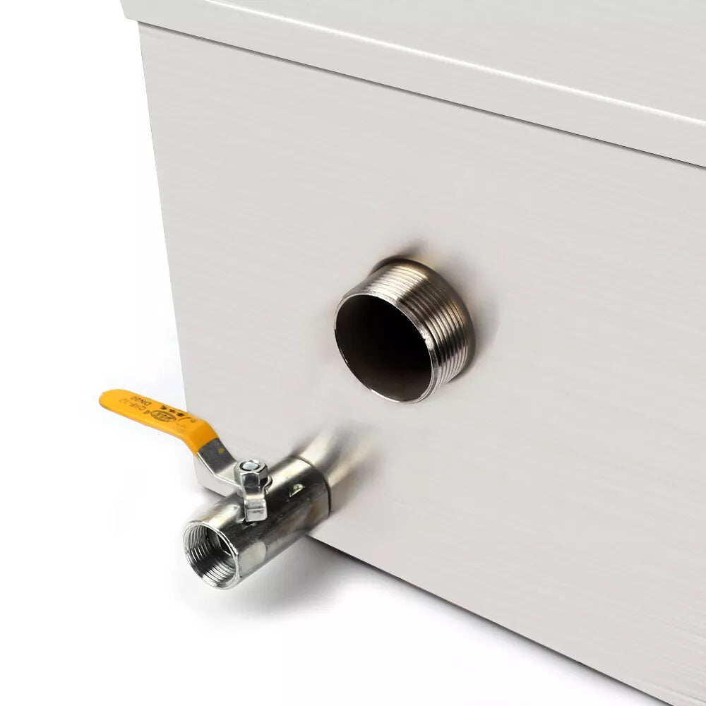 4KG Commercial Grease Trap Waste Water Oil Fat Filter Stainless Steel Restaurant