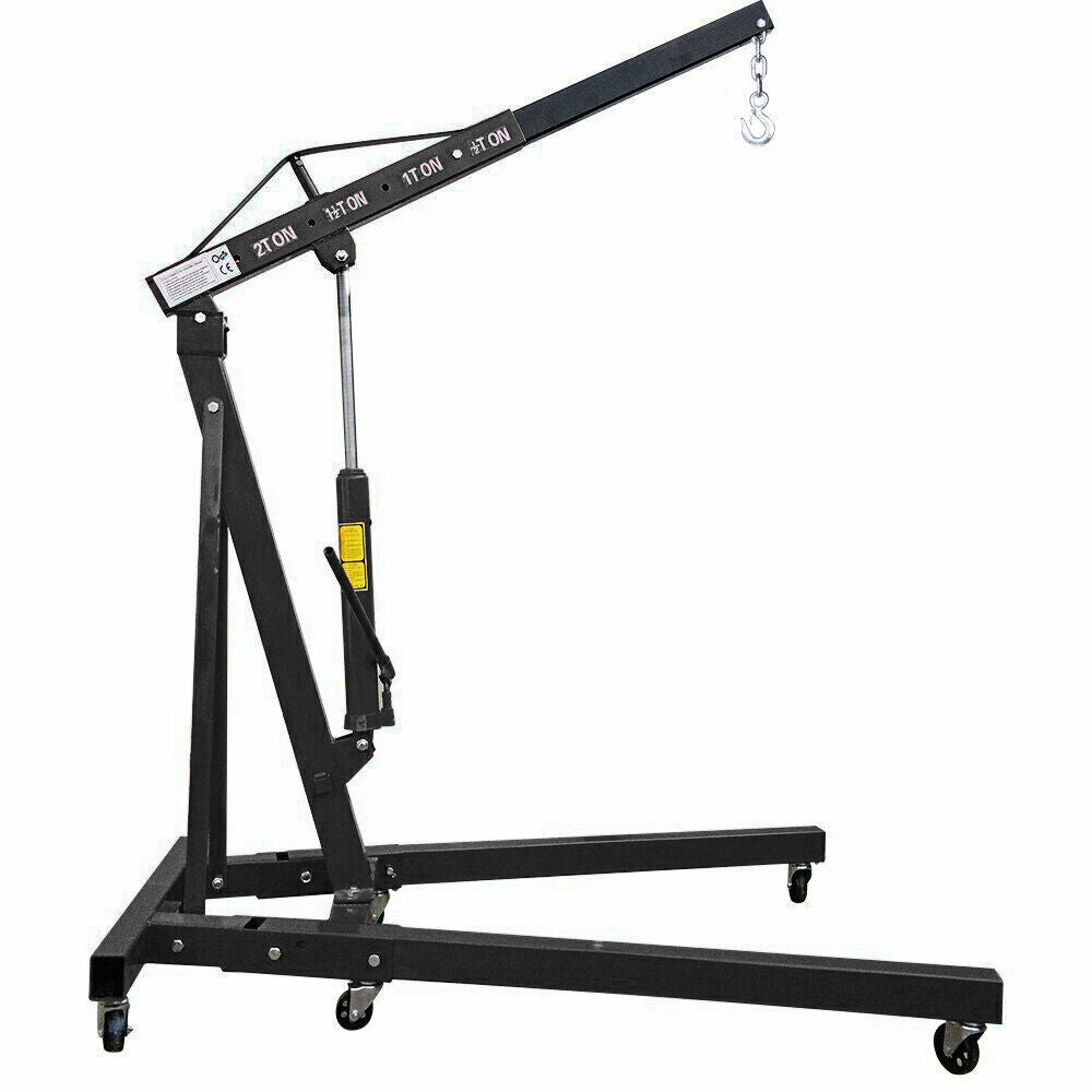 2 Ton Engine Crane Hoist Lift Jack Lifter Folding Hydraulic Garage Heavy Duty