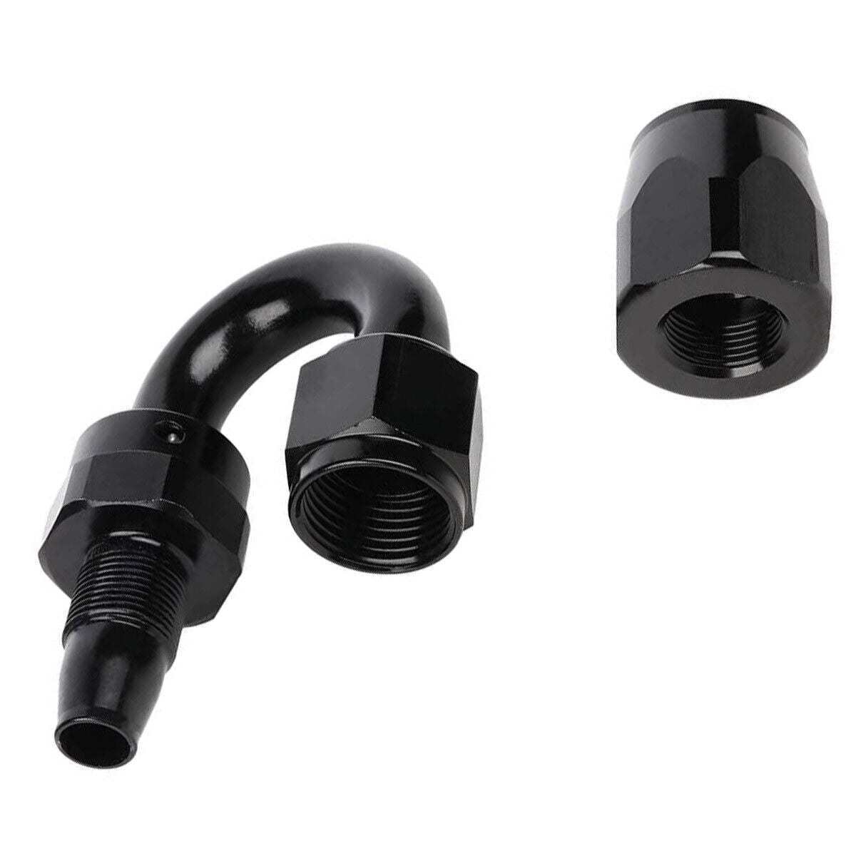 AN6 6AN Fitting Nylon Stainless Steel Braided Fuel Hose End Adapter Oil Line 5M