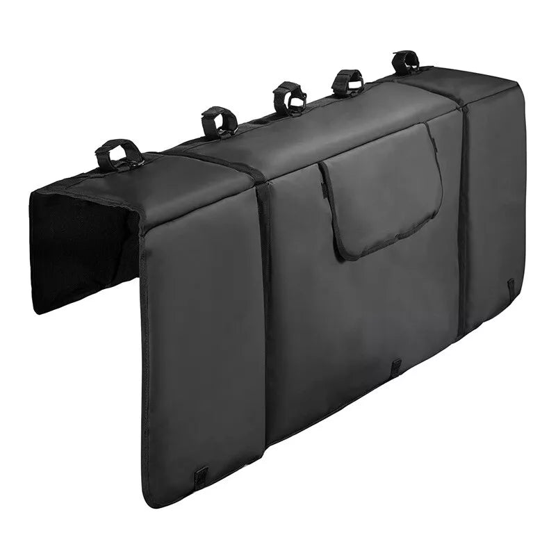 5 Bike Tailgate Pad Shuttle Pad Pickup Truck Tailgate Protection Rack w/Strap UK