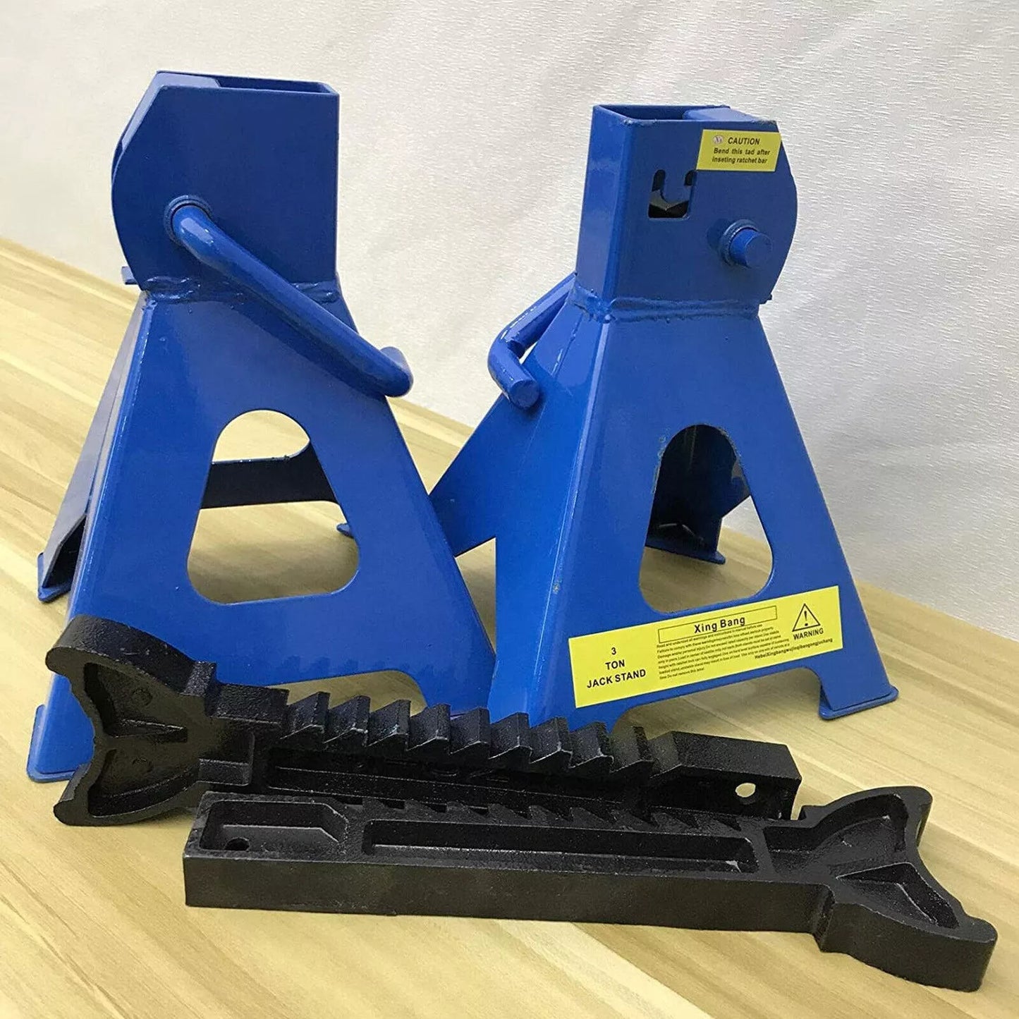 2PCS 3 Ton Axle Stands Lifting Capacity Heavy Duty Car Caravan Floor Jack Stand