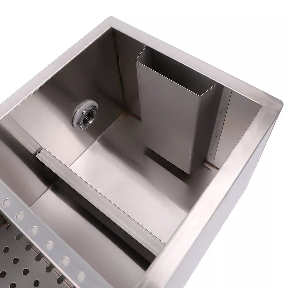 4KG Commercial Grease Trap Waste Water Oil Fat Filter Stainless Steel Restaurant