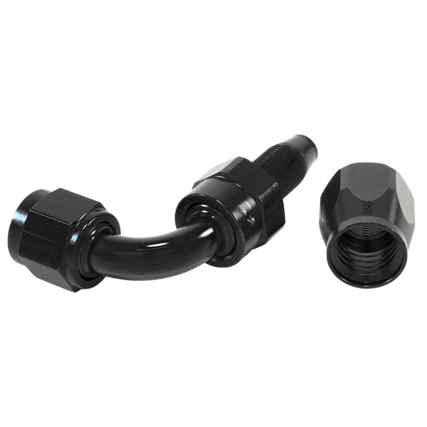 AN6 6AN Fitting Nylon Stainless Steel Braided Fuel Hose End Adapter Oil Line 5M