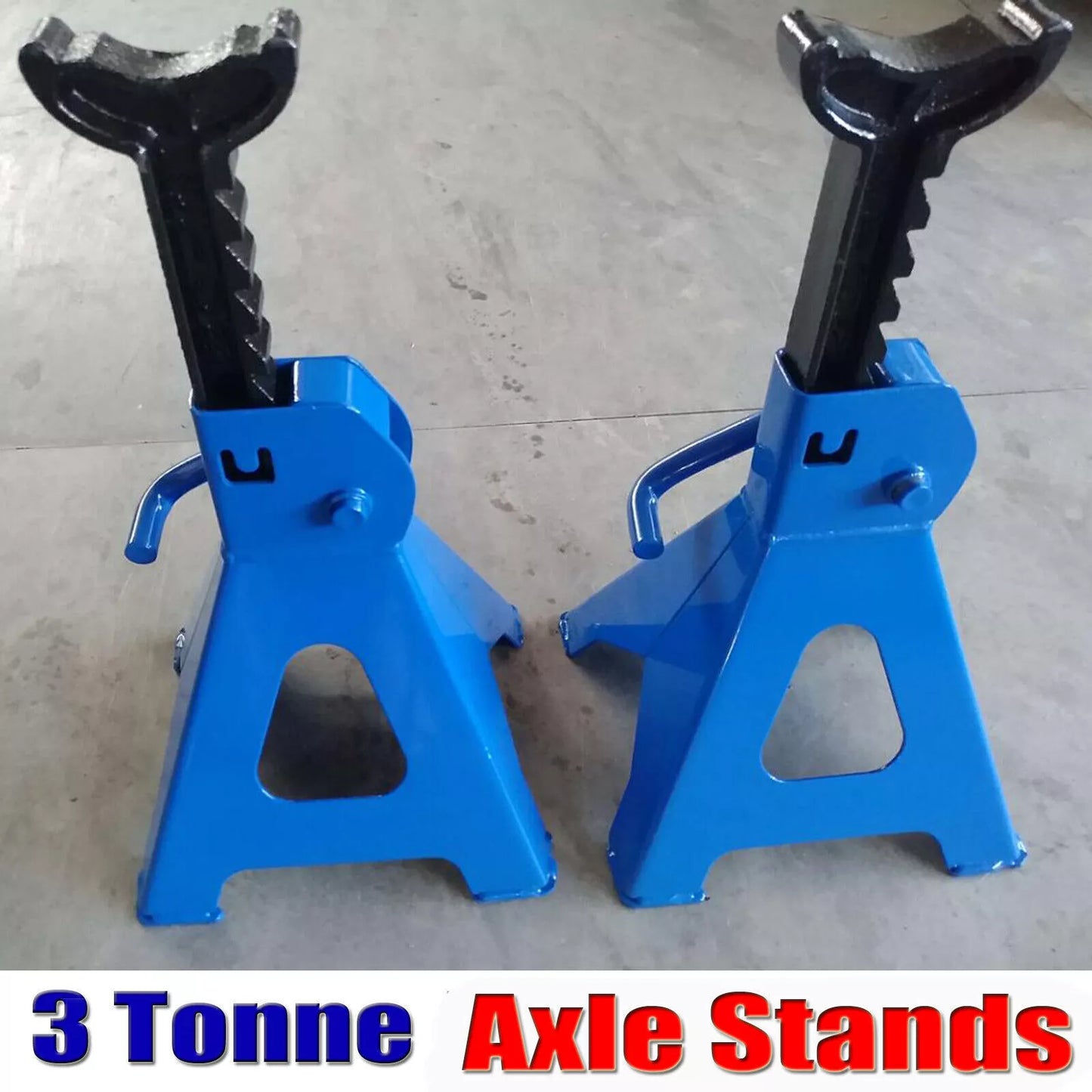 2PCS 3 Ton Axle Stands Lifting Capacity Heavy Duty Car Caravan Floor Jack Stand