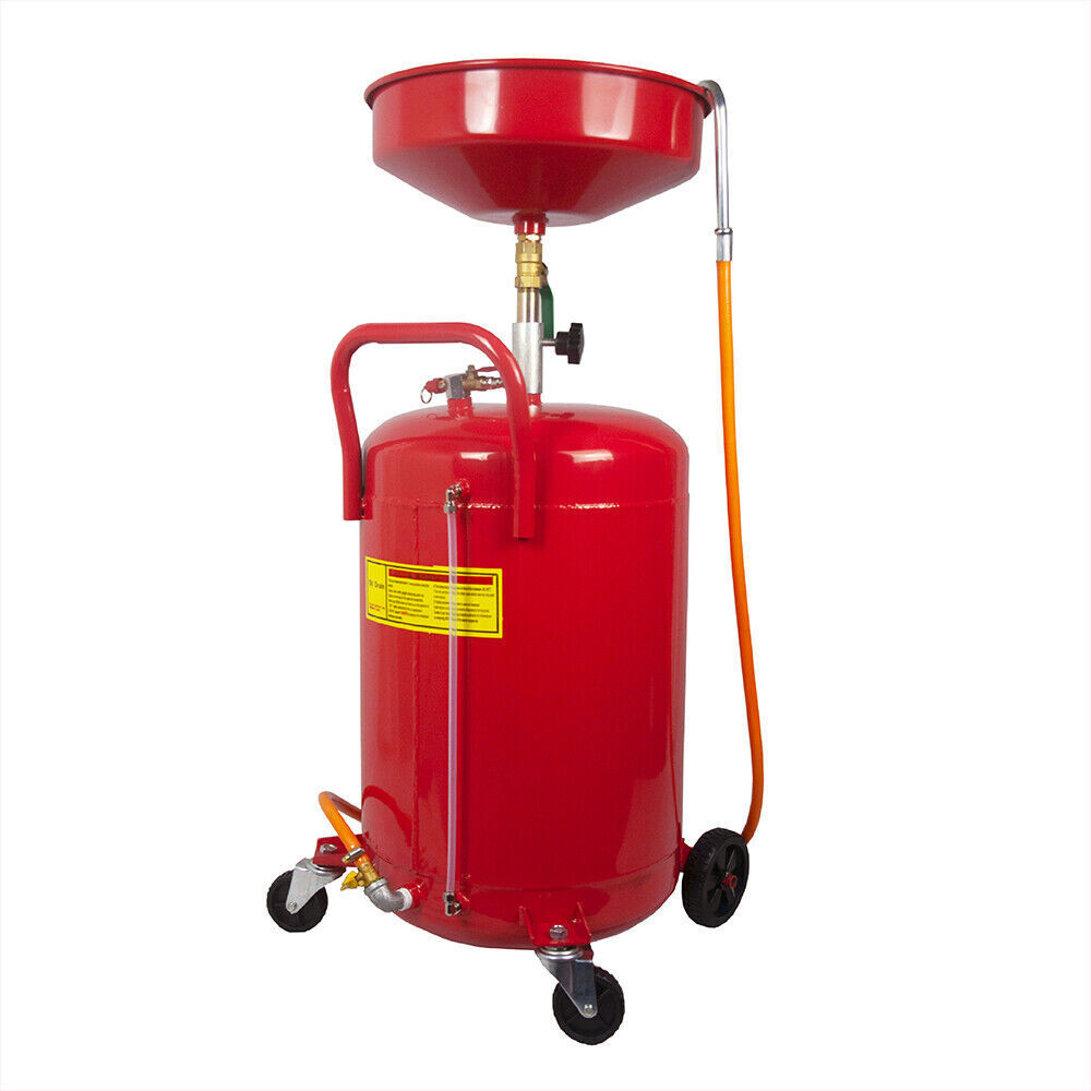 Waste Oil Drain Tank 18 Gallon Air Operated Drainer Oil Change Fuel Transfer UK