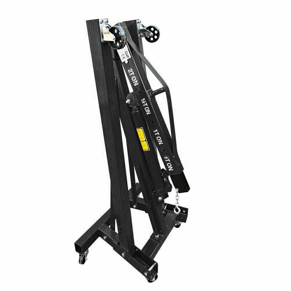 2 Ton Engine Crane Hoist Lift Jack Lifter Folding Hydraulic Garage Heavy Duty