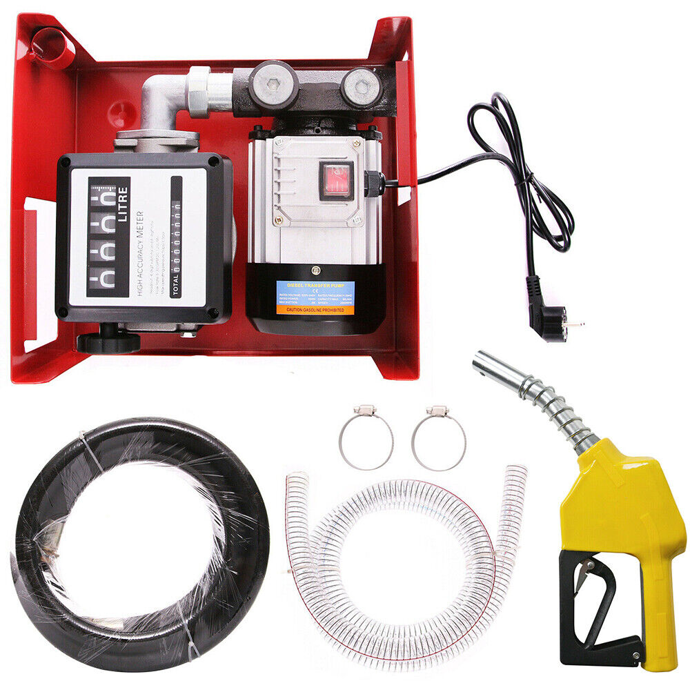 550W Self Priming Electric Oil Pump Transfer Bio Fuel Oil Diesel 220v 60L/Min UK