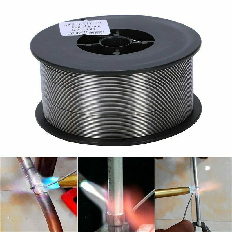 GASLESS MILD MIG WELDING WIRE REEL SPOOL FLUX CORE NO GAS 0.8mm 1KG/5KG