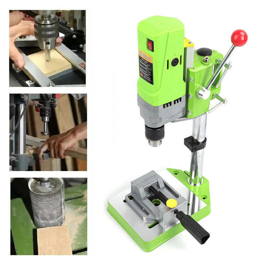 5 Speed Pillar Bench Drill Press Stand Home Mini Drill Adjustable Height 710W