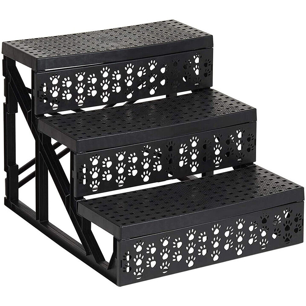 3 Steps Pet Dog Washable Portable Soft Stairs Puppy Cover Ramp Ladder Bed Sofa