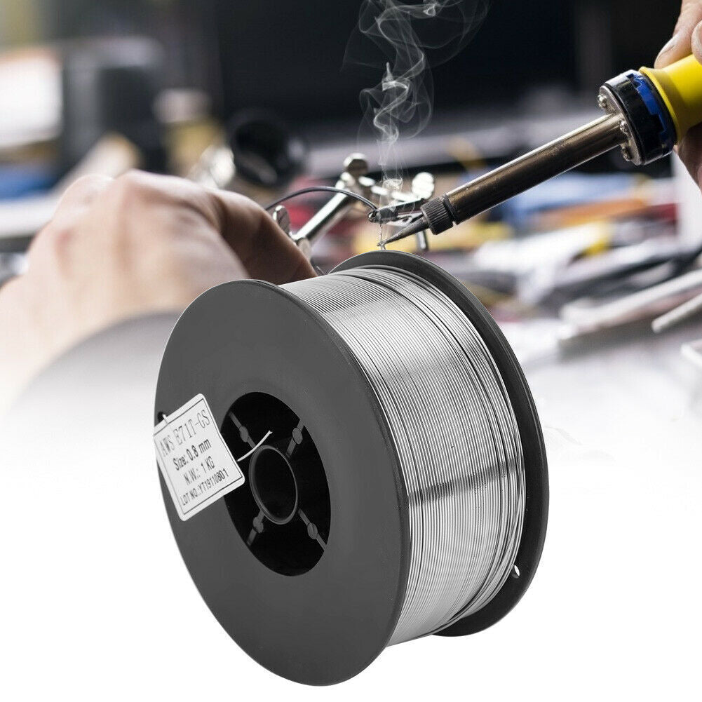 GASLESS MILD MIG WELDING WIRE REEL SPOOL FLUX CORE NO GAS 0.8mm 1KG/5KG