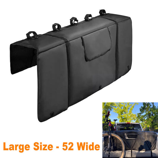 5 Bike Tailgate Pad Shuttle Pad Pickup Truck Tailgate Protection Rack w/Strap UK